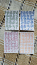 Sticker sheet pack - 4 alphabet sticker sheets