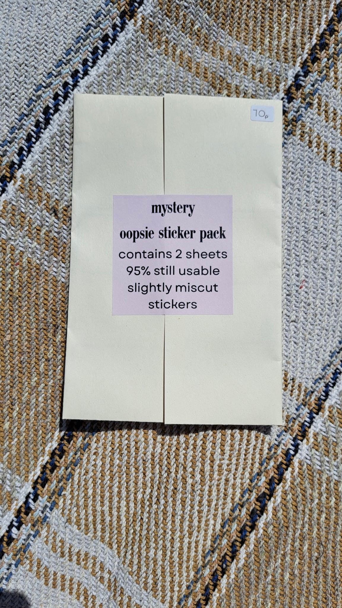 Oopsie sticker sheet pack