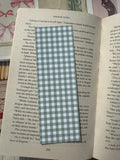 Green gingham bookmark