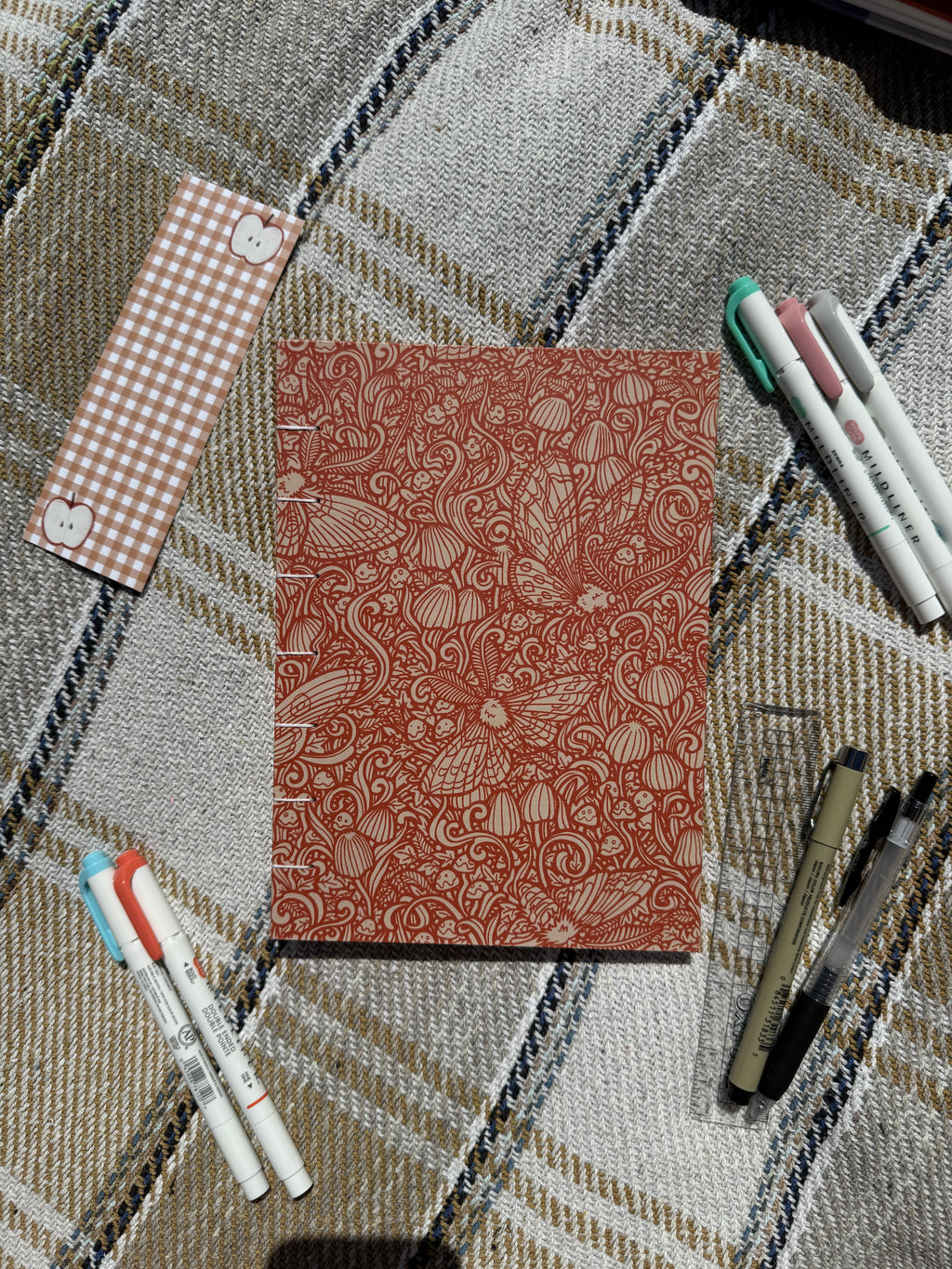 Hand sewn journals - plain spine