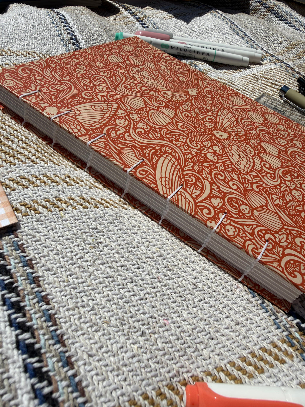 Hand sewn journals - plain spine