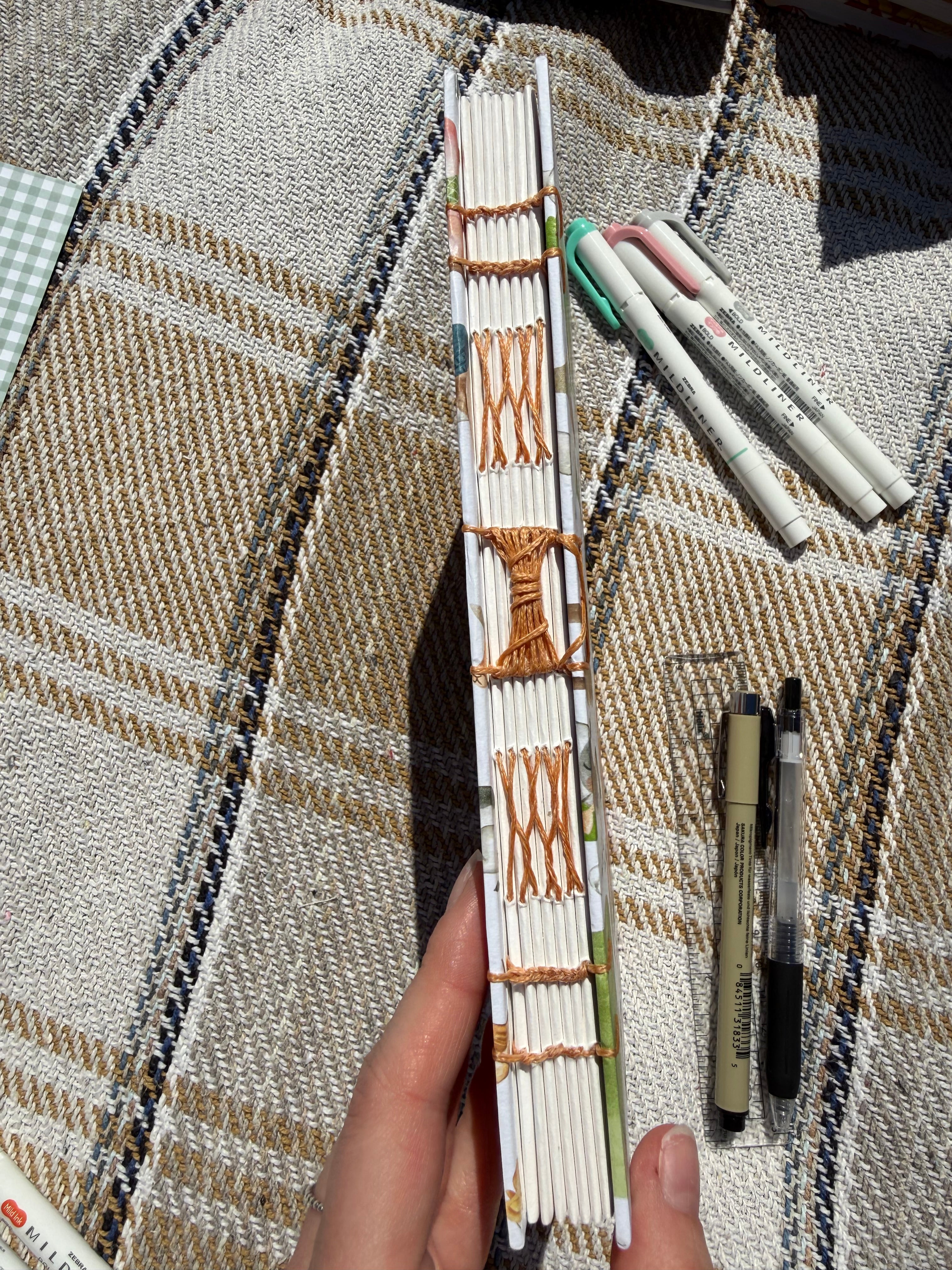 Hand sewn journals - special spine
