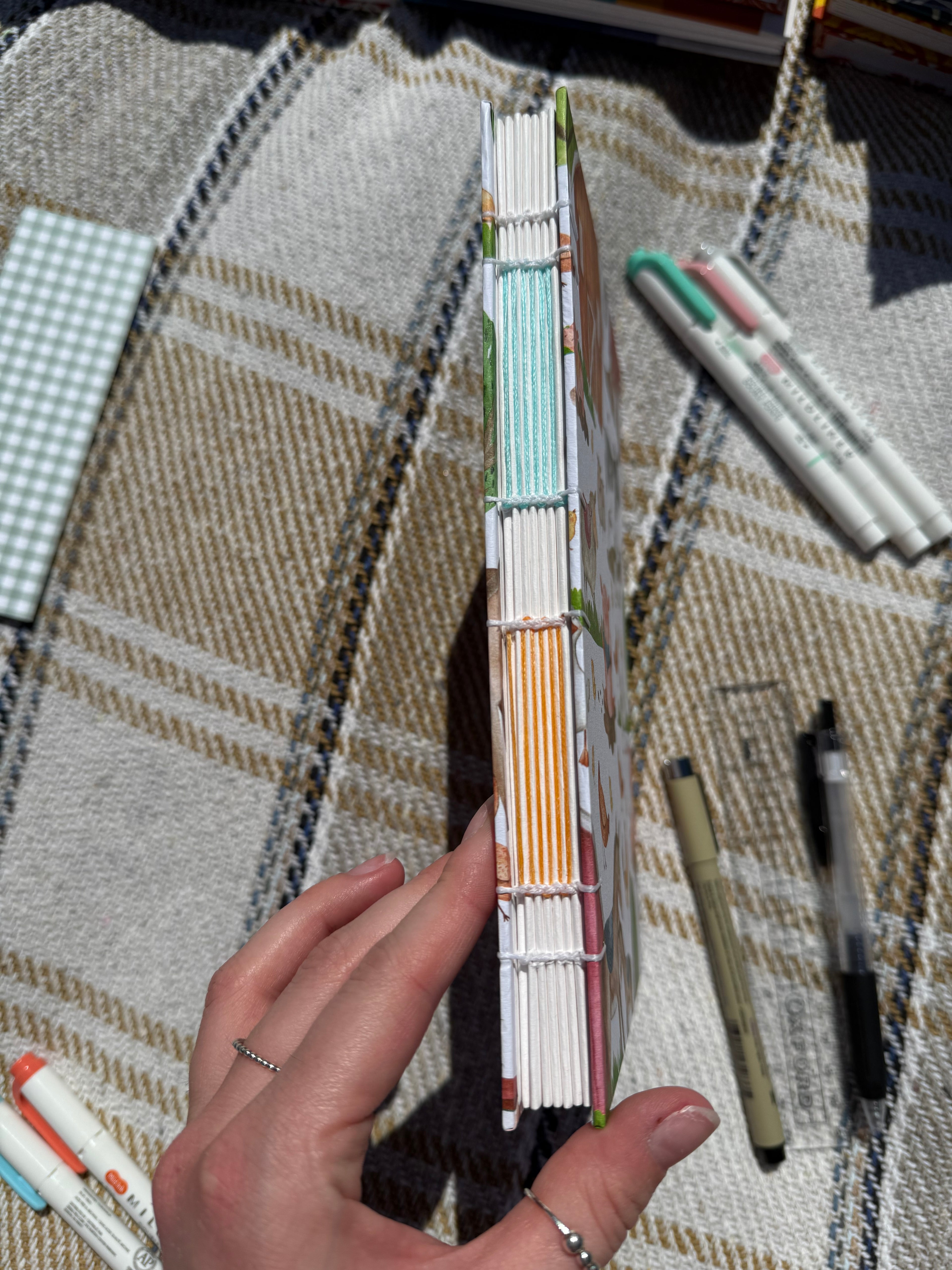 Hand sewn journals - special spine