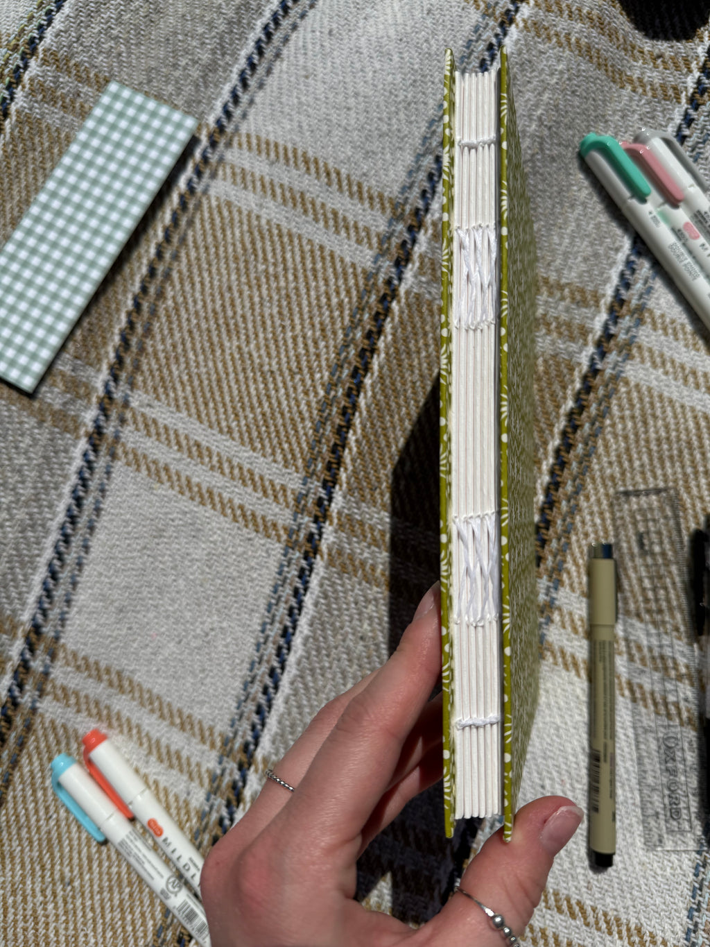 Hand sewn journals - plain spine