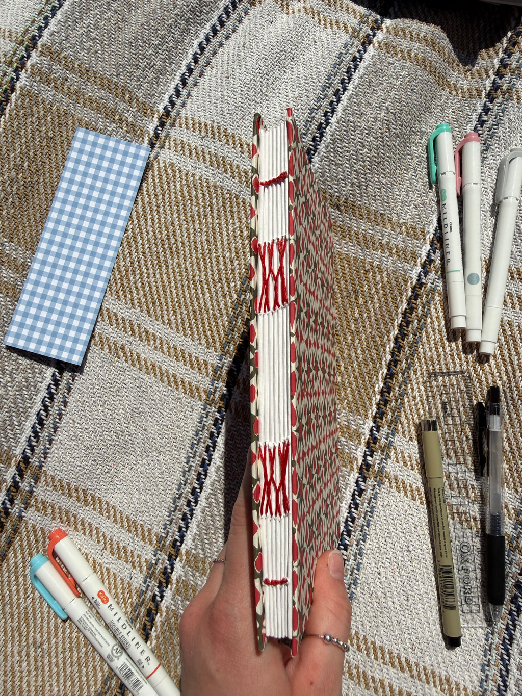 Hand sewn journals - plain spine 2
