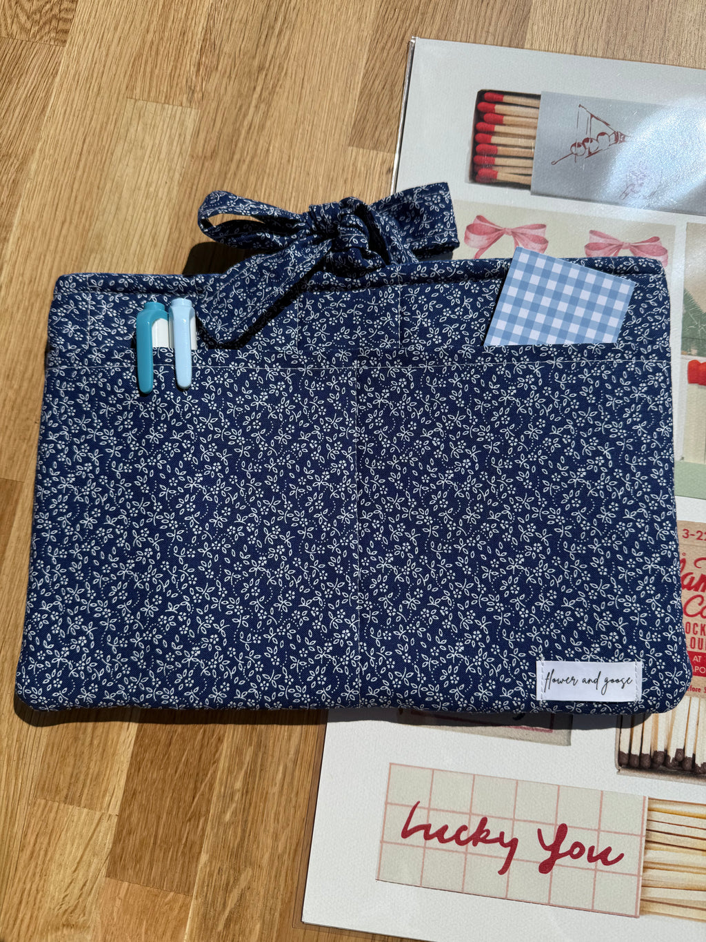 Ditsy blue *limited edition* Book sleeve