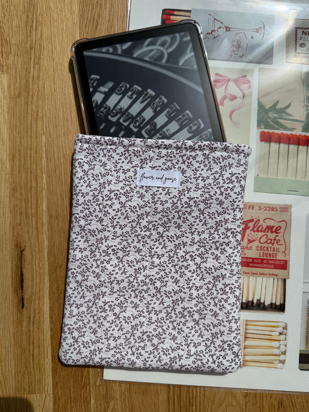 Ditsy purple floral *limited edition* kindle sleeve
