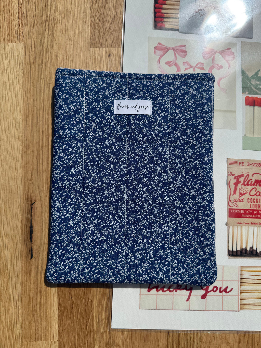Ditsy blue floral *limited edition* kindle sleeve