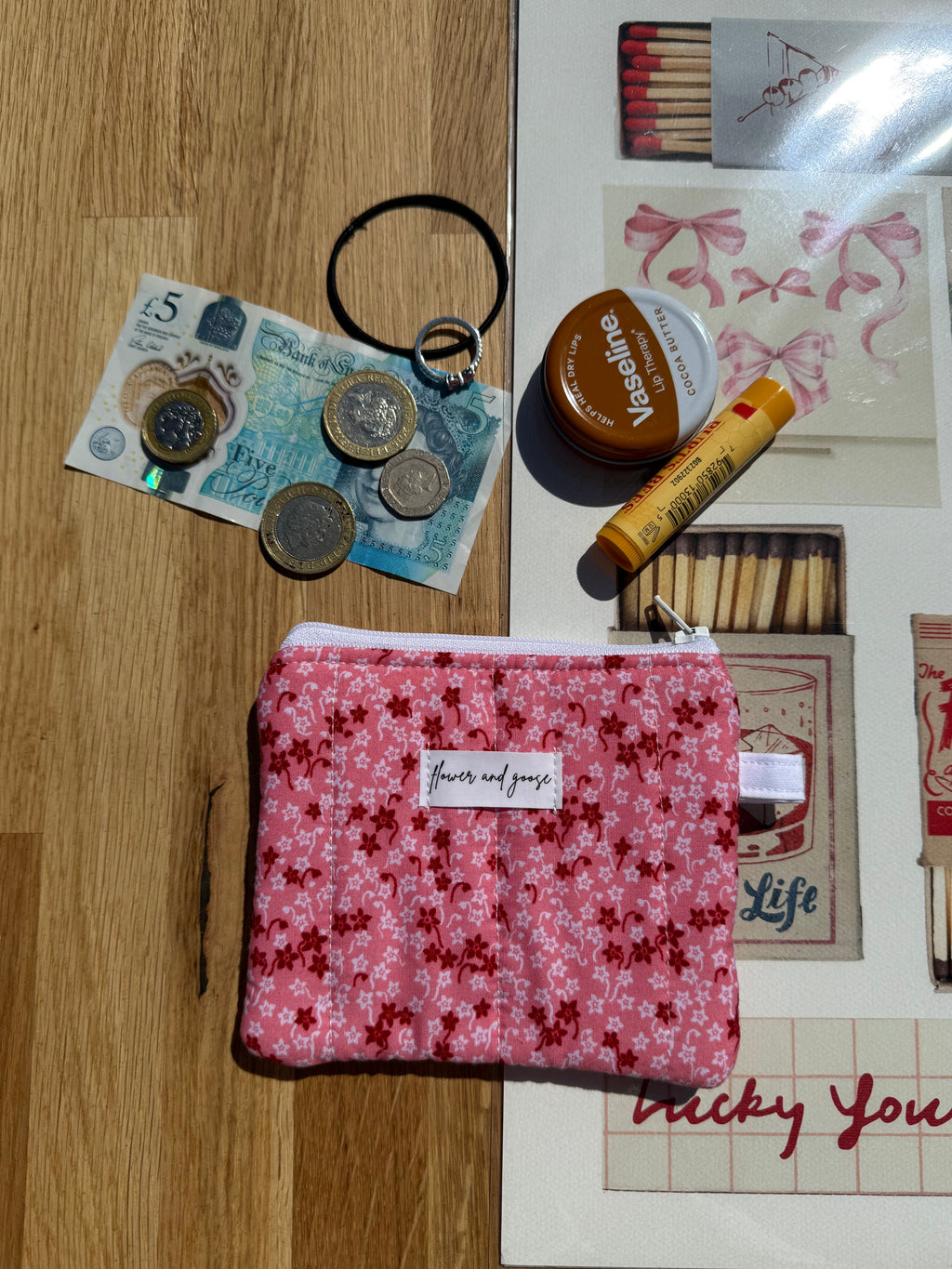 Cherry blossom *limited edition* keychain wallet