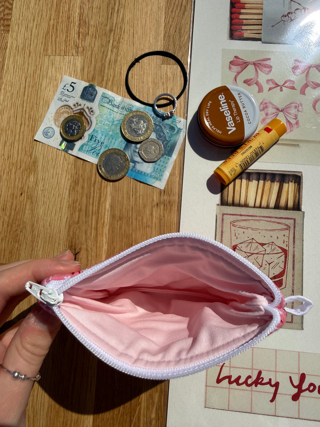 Cherry blossom *limited edition* keychain wallet