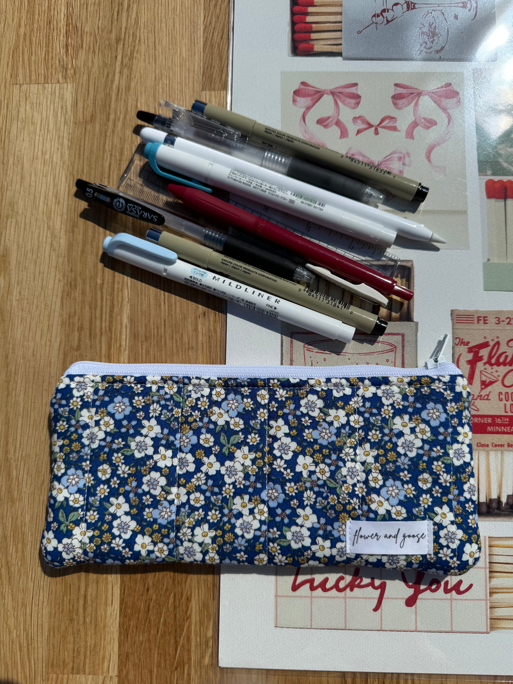 Yorkshire blue *limited edition* pencil and glasses case