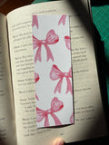 Cute pink bow bookmark