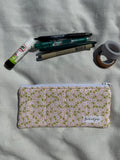 Limited edition yellow daisy pencil and glasses case