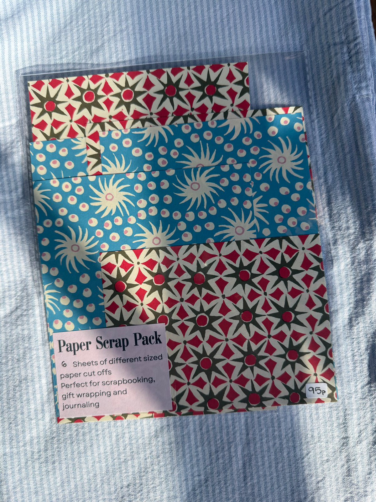 Multicolor scrap paper pack