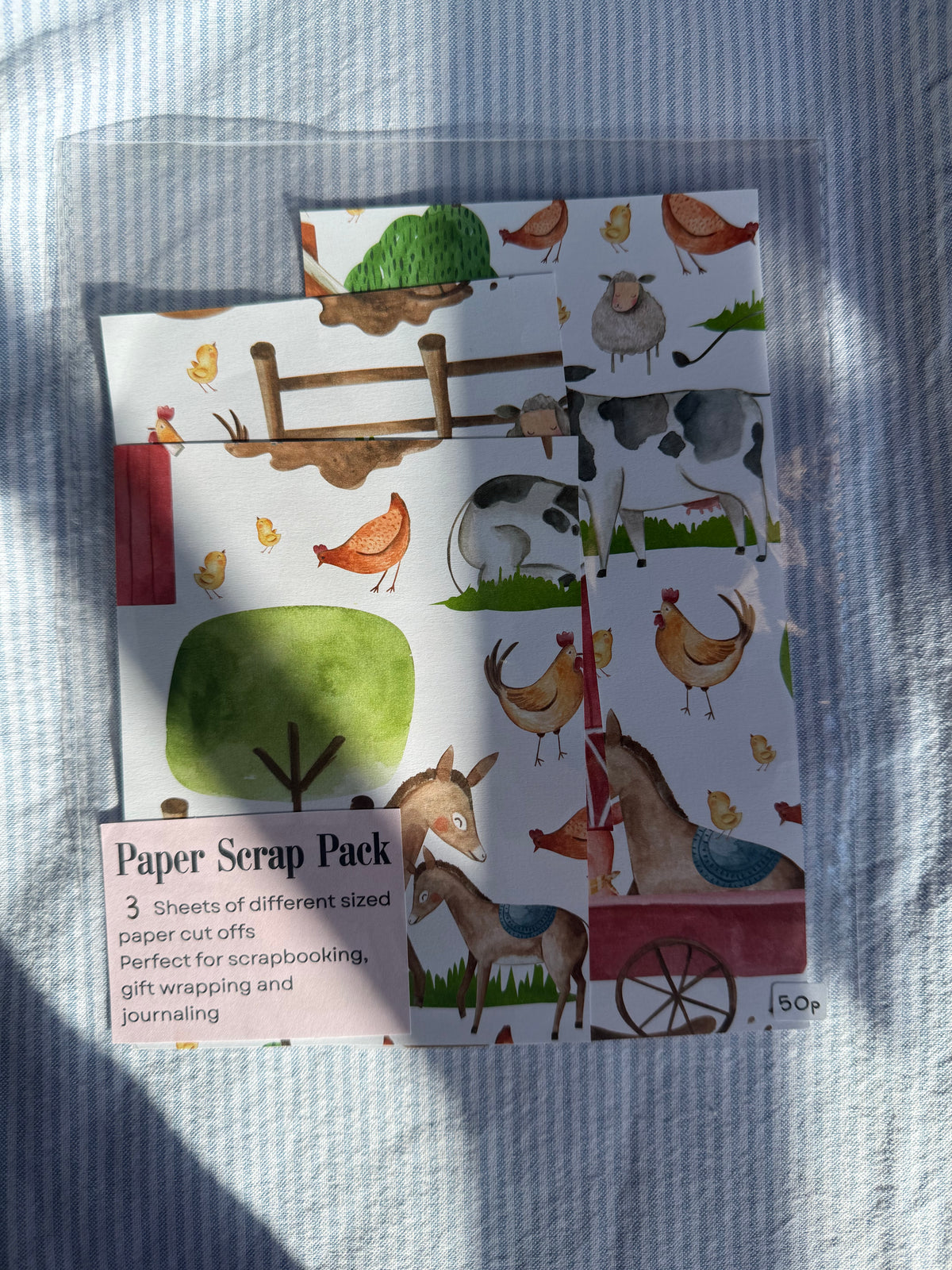 Farmyard scrap paper pack