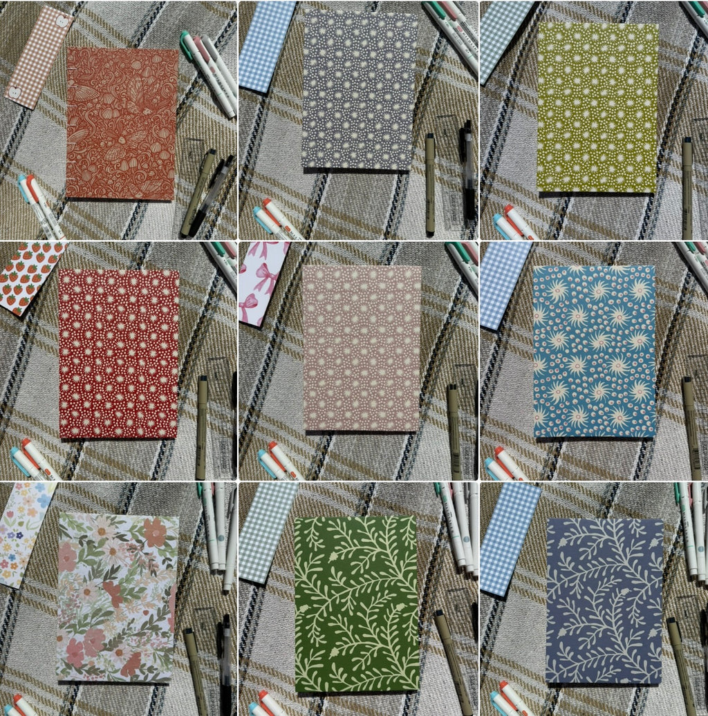 Hand sewn journals - plain spine