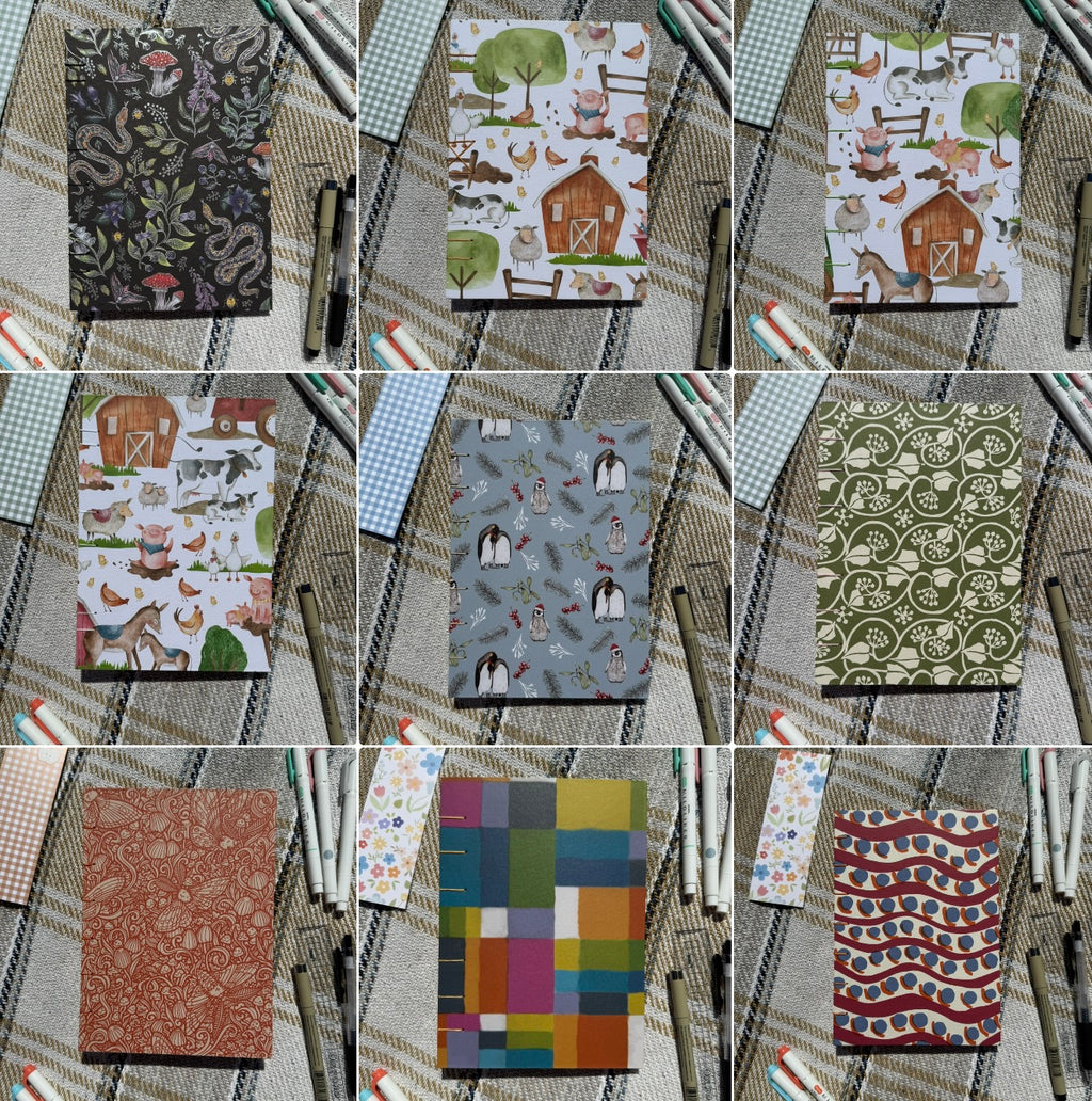 Hand sewn journals - special spine