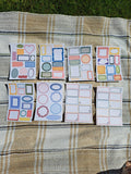 Sticker sheet pack - 8 label sticker sheets